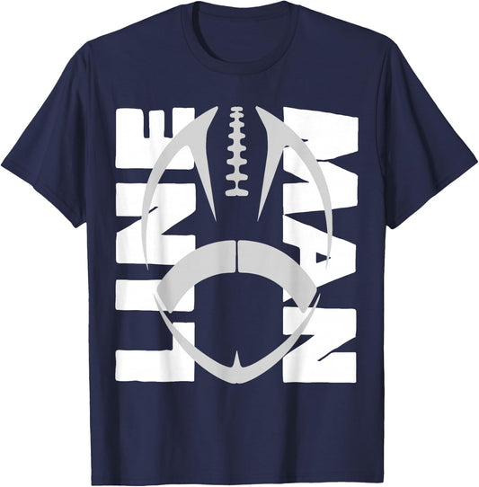 Football Lineman - Offensive/Defensive Line T-Shirt - T-Shirt | Navy
