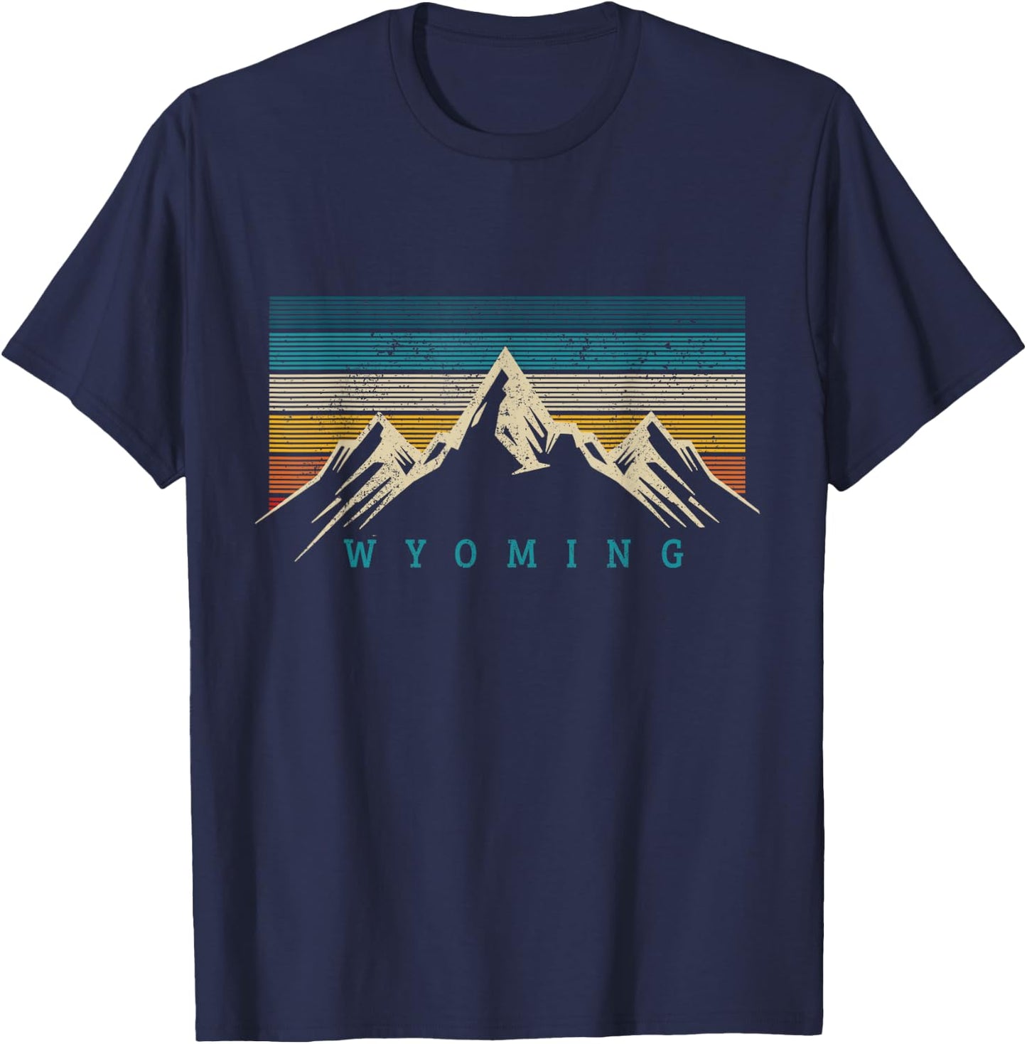 Wyoming Vintage Black Wyoming T-Shirt - T-Shirt | Navy