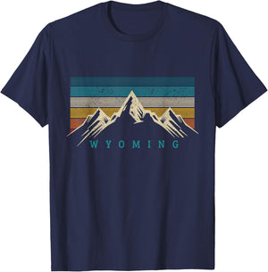 Wyoming Vintage Black Wyoming T-Shirt - T-Shirt | Navy