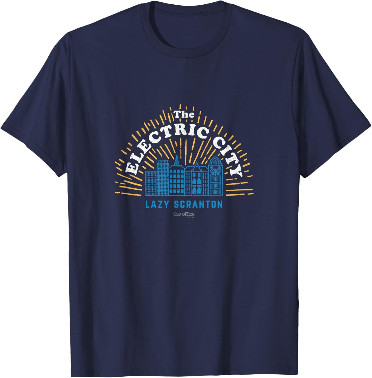 The Office The Electric City Funny - Official T-Shirt - T-Shirt | Navy