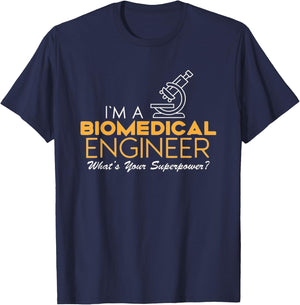 Vintage Future Engineering - Biomedical Engineering T-Shirt - T-Shirt | Navy