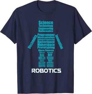 STREAM School Robotics Shirt T-Shirt - T-Shirt | Navy