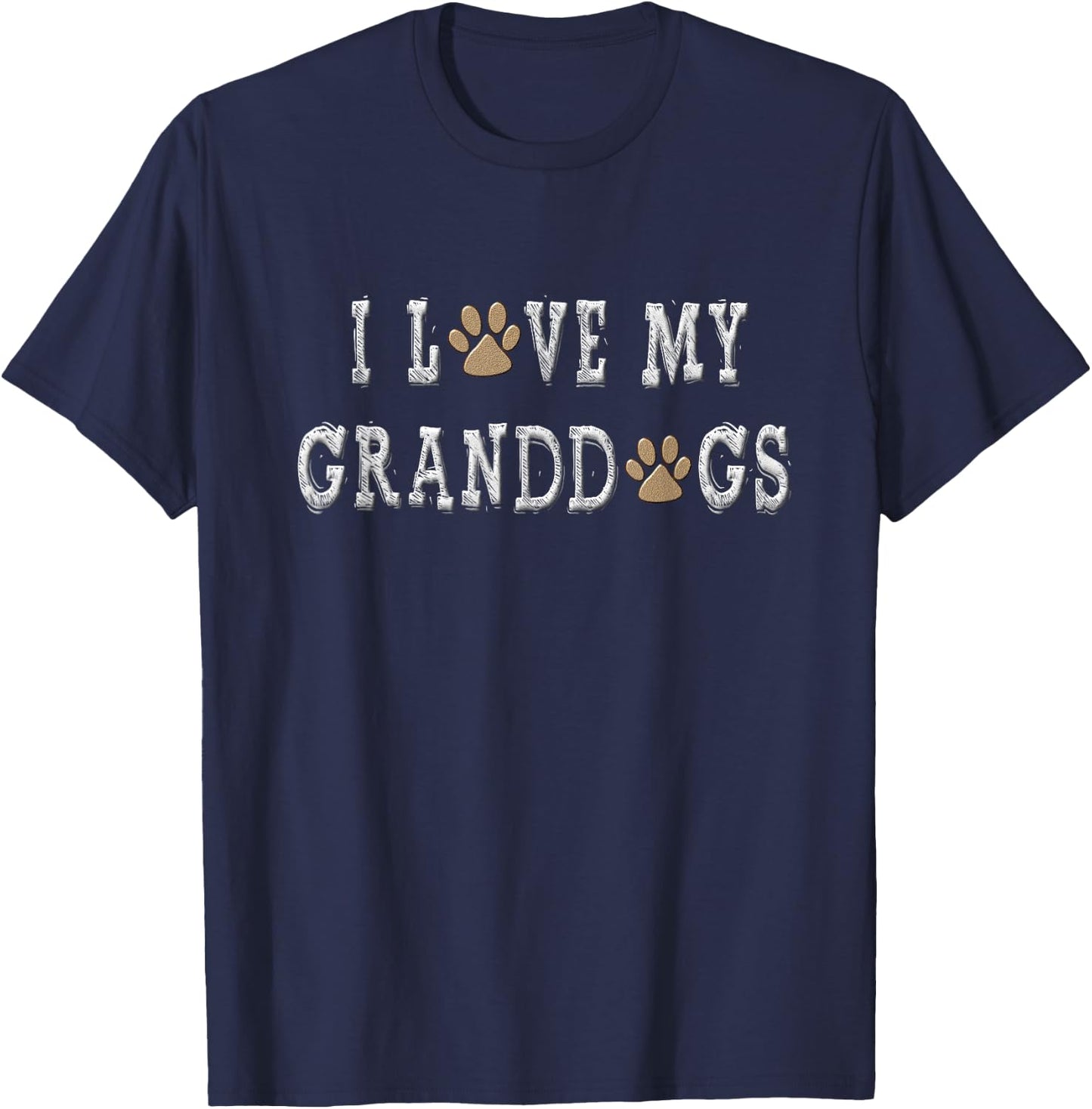 I Love My Granddogs Shirt Dog Grandpa Shirt Dog Grandma Gift Women T-Shirt - T-Shirt | Navy