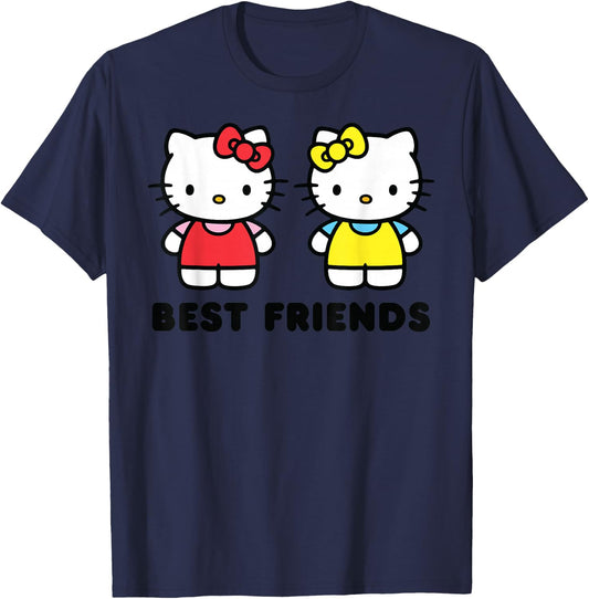 Hello Kitty and Mimmy Best Friends Sisters Twins T-Shirt - T-Shirt | Navy