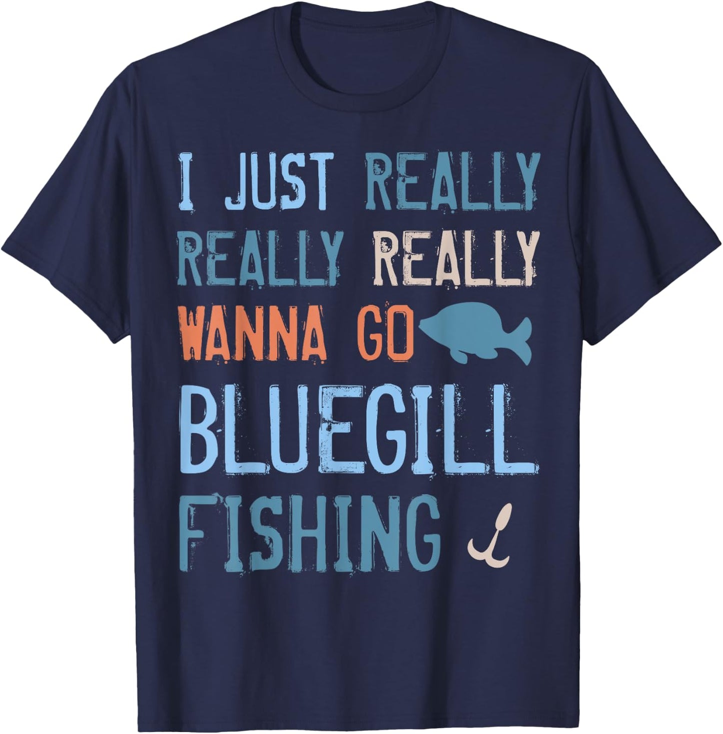 Bluegill for Freshwater Fish Lovers T-Shirt - T-Shirt | Navy