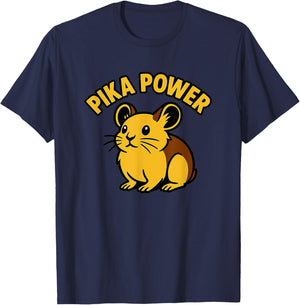 Pika Power Cute Pika T-Shirt - T-Shirt | Navy