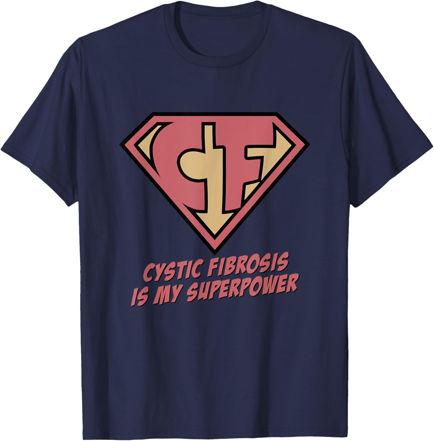 Cystic Fibrosis T-Shirt - T-Shirt | Navy