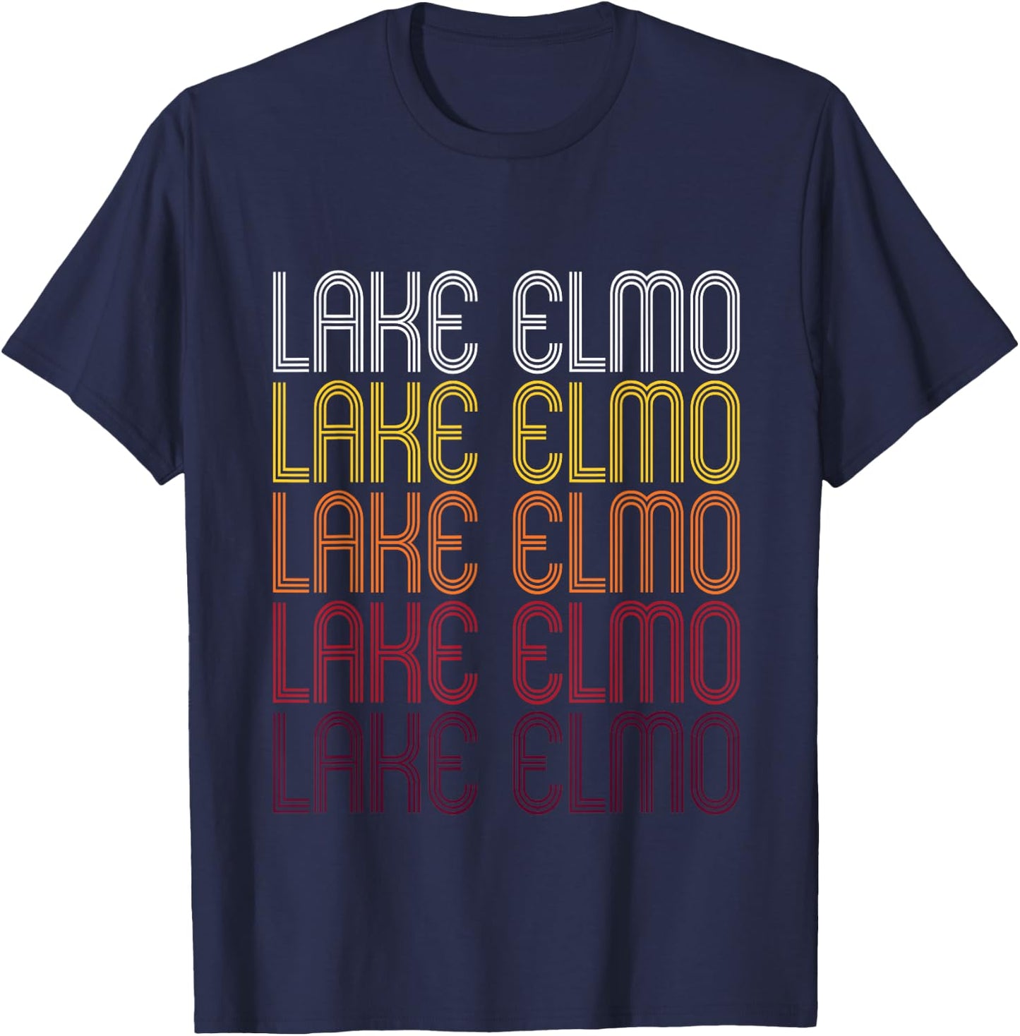 Lake Elmo, MN | Vintage Style Minnesota T-Shirt - T-Shirt | Navy
