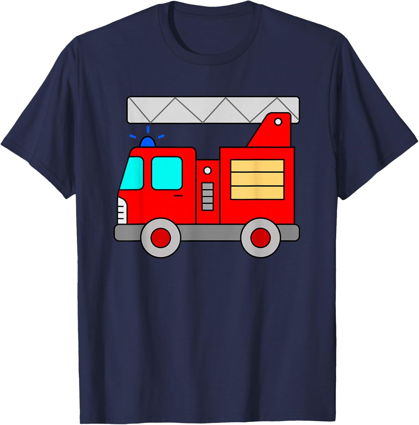 Fire engine boy T-Shirt - T-Shirt | Navy