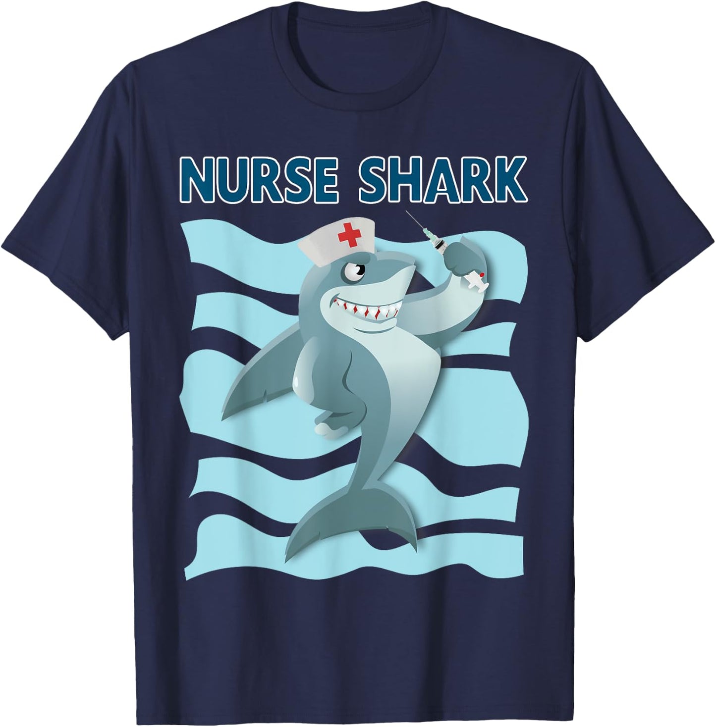 Nurse Shark Funny Nurse Appreciation T-Shirt - T-Shirt | Navy