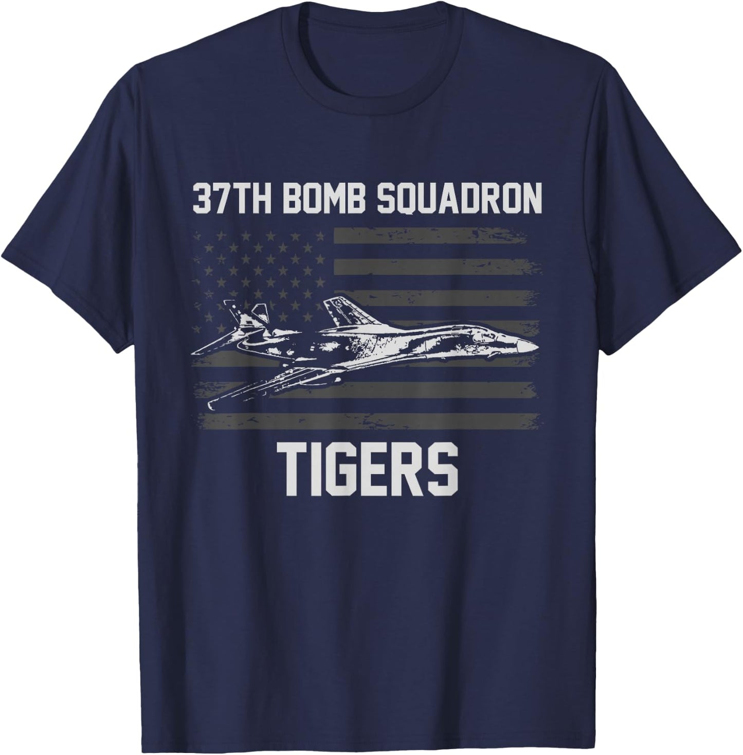 37th Bomb Squadron Tigers T-Shirt - T-Shirt | Navy