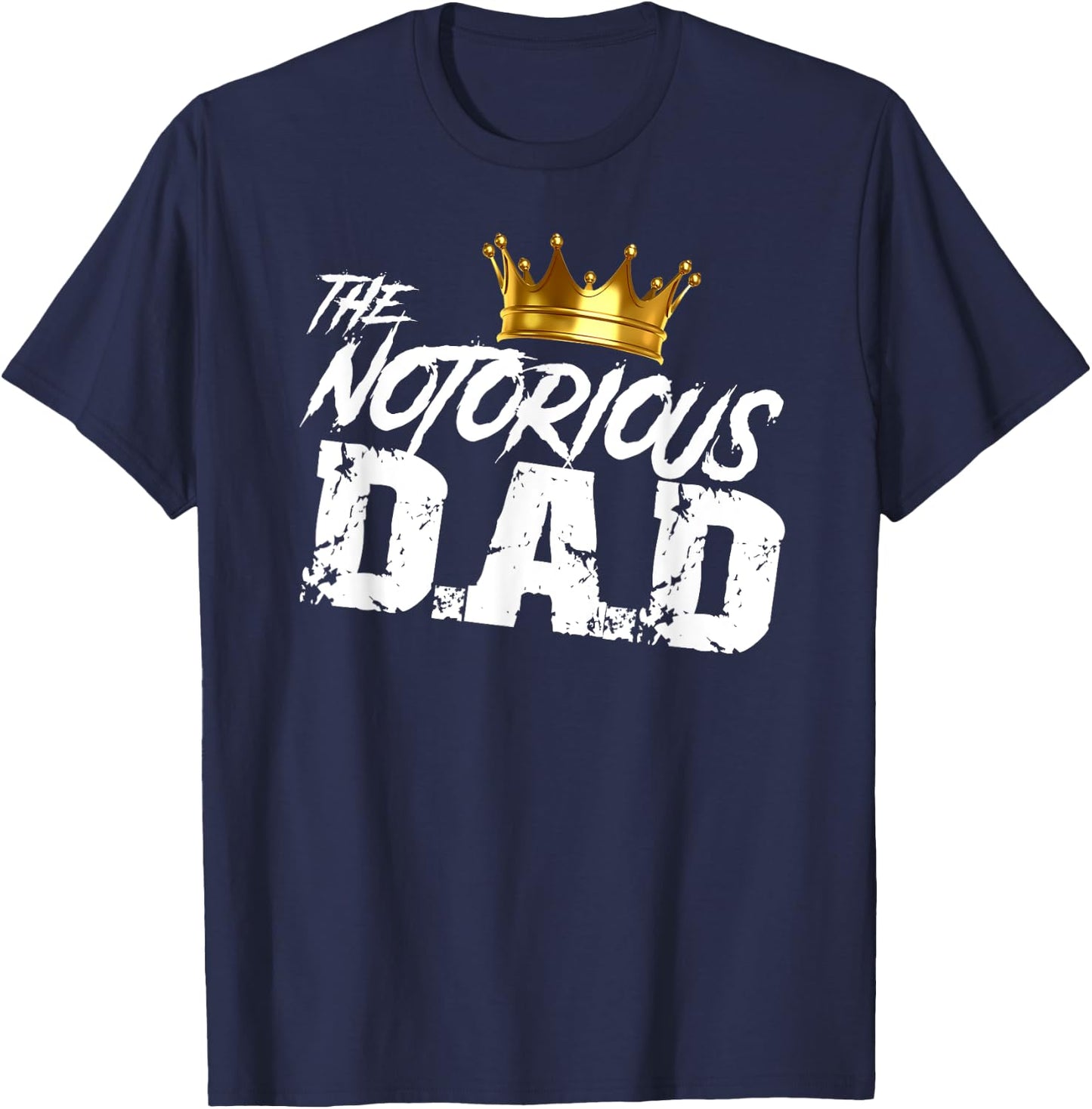 Old School Funny Hip Hop Fathers Day Notorious Dad T-Shirt - T-Shirt | Navy