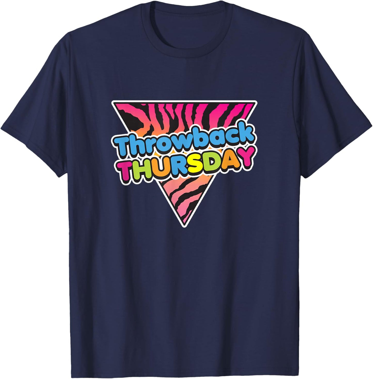 80s Throwback Thursday Funny Saying Graphic T-Shirt - T-Shirt | Navy