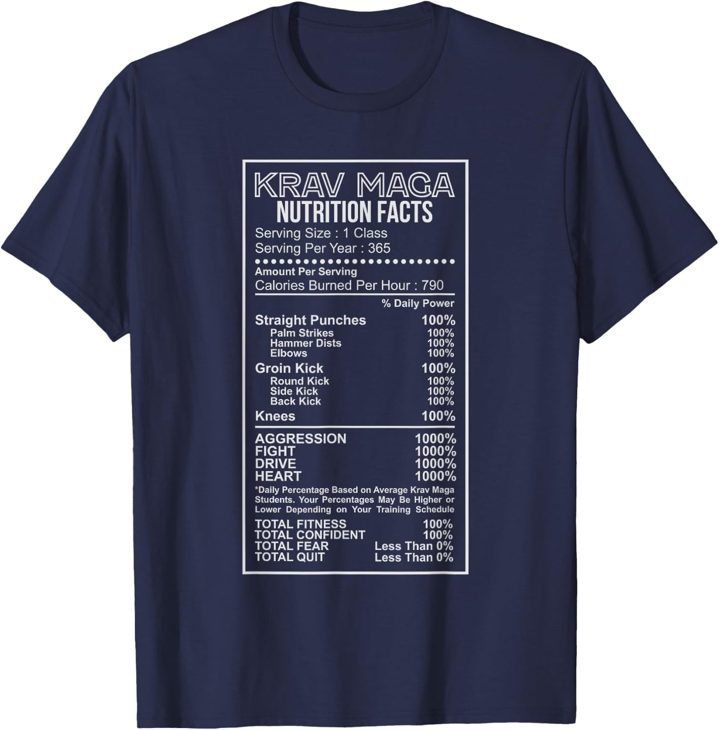 Krav Maga NutritionT-Shirt Martial Arts Self Defense IDF T-Shirt - T-Shirt | Navy
