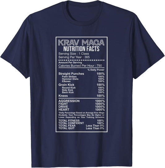 Krav Maga NutritionT-Shirt Martial Arts Self Defense IDF T-Shirt - T-Shirt | Navy