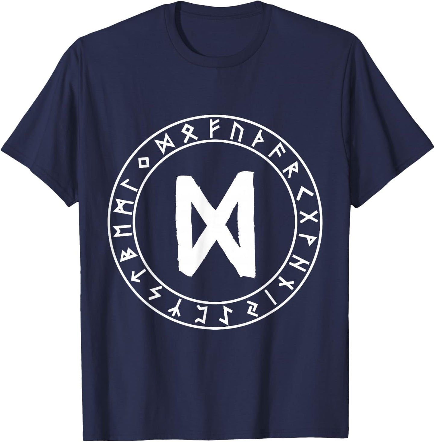 Dagaz Rune Viking Rune Norse Pagan Wicca Witchcraft T-Shirt - T-Shirt | Navy