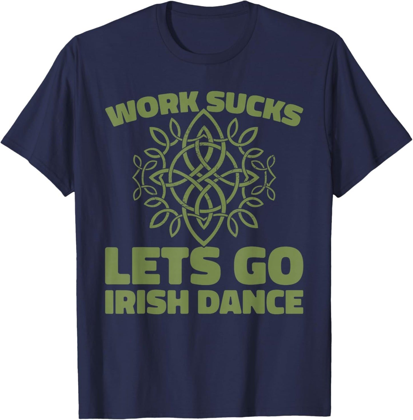Dancer Jigging Step - Irish Dance T-Shirt - T-Shirt | Navy