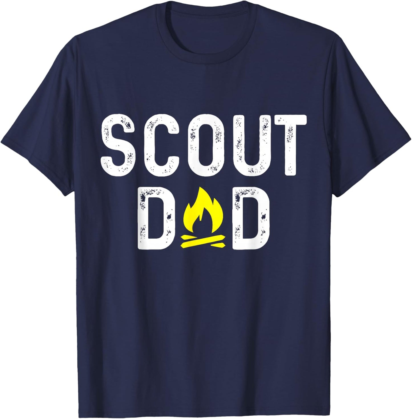 Scout Mom And Dad Gift Scouting Dad - Black - Men's Small T-Shirt - T-Shirt | Navy