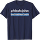 Philadelphia Pennsylvania Retro Vintage Throwback T-Shirt - T-Shirt | Navy