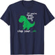 If You're Happy and You Know It Clap Your Oh T-Rex Dino T-Shirt - T-Shirt | Navy
