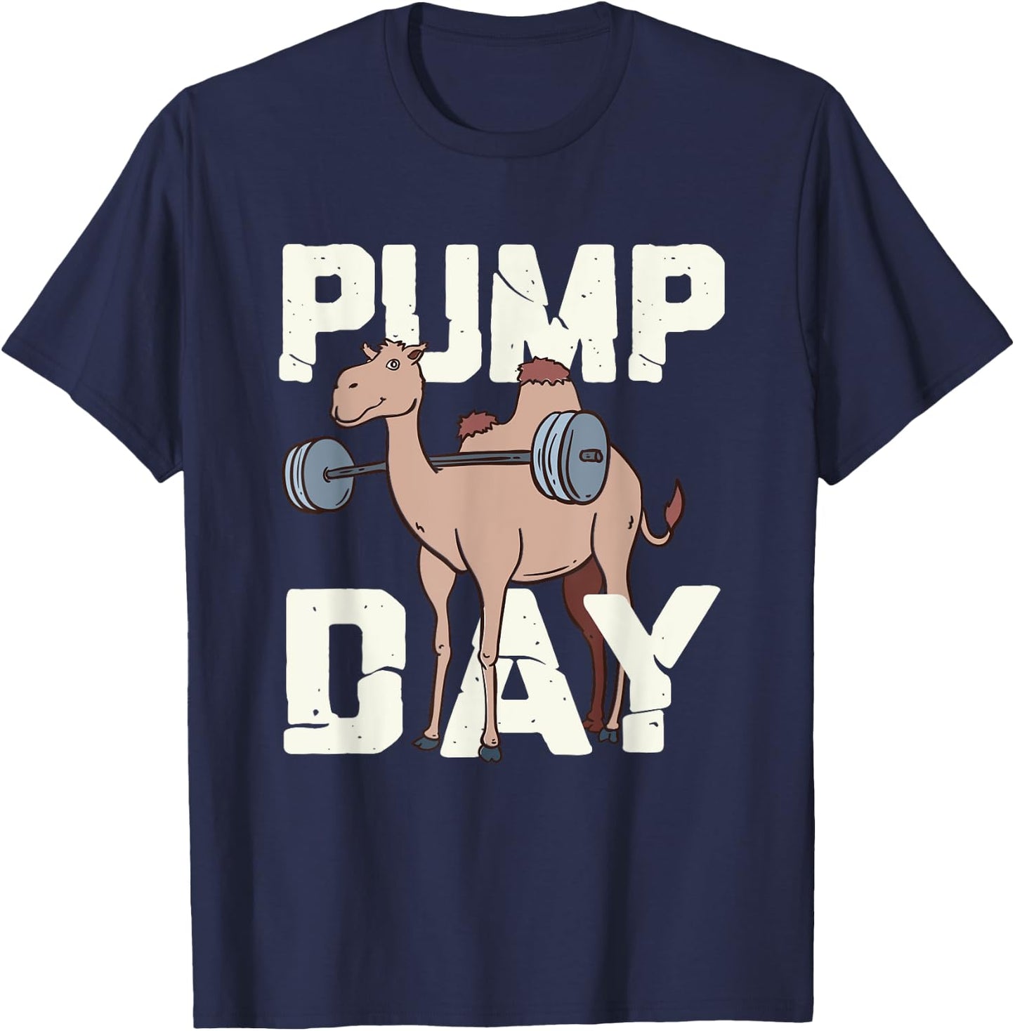 Funny weight lifting, Hump Day Camel Fitness Humor T-Shirt - T-Shirt | Navy