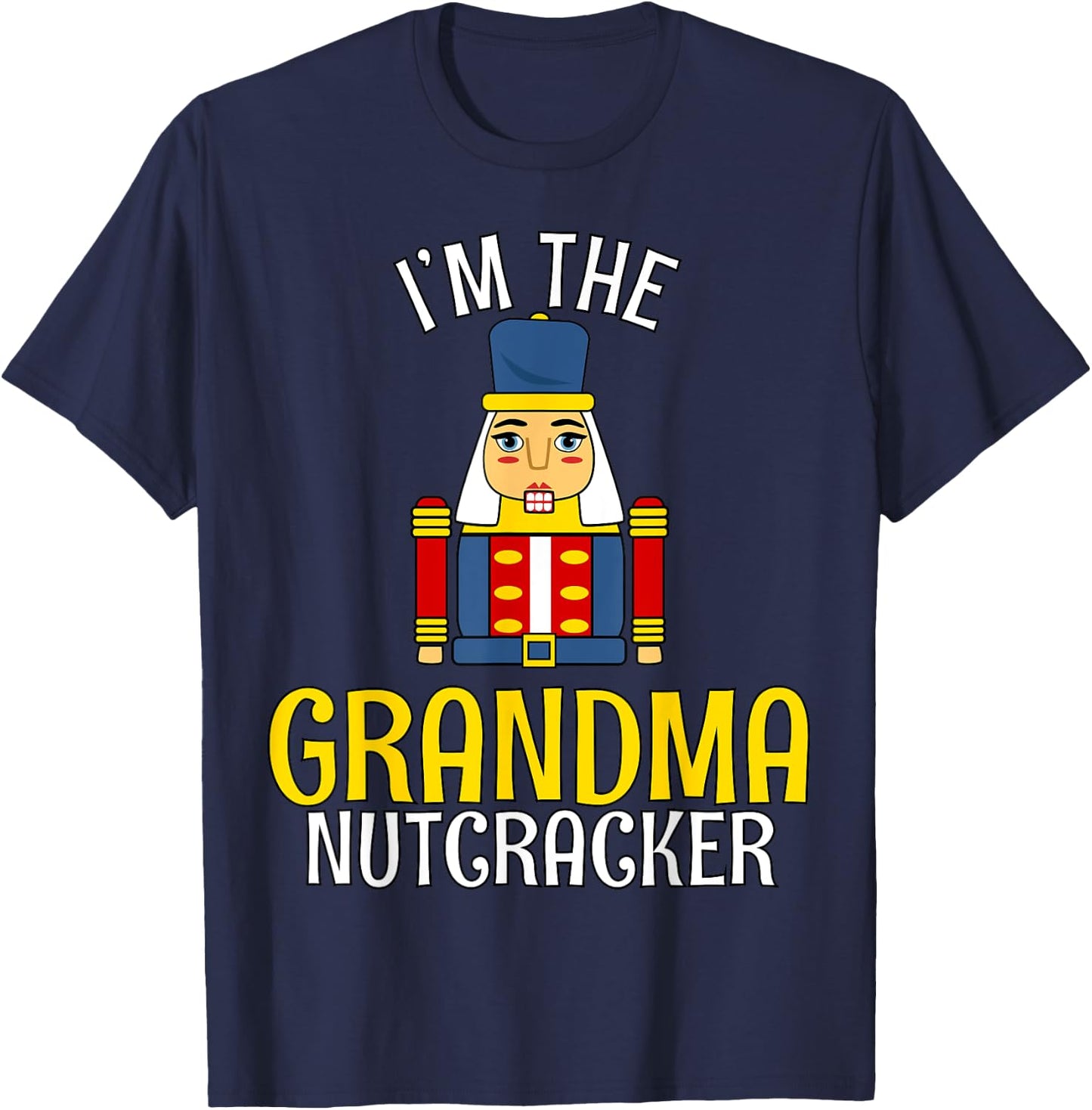 Grandma Nutcracker Costume Matching Family PJs Christmas T-Shirt - T-Shirt | Navy