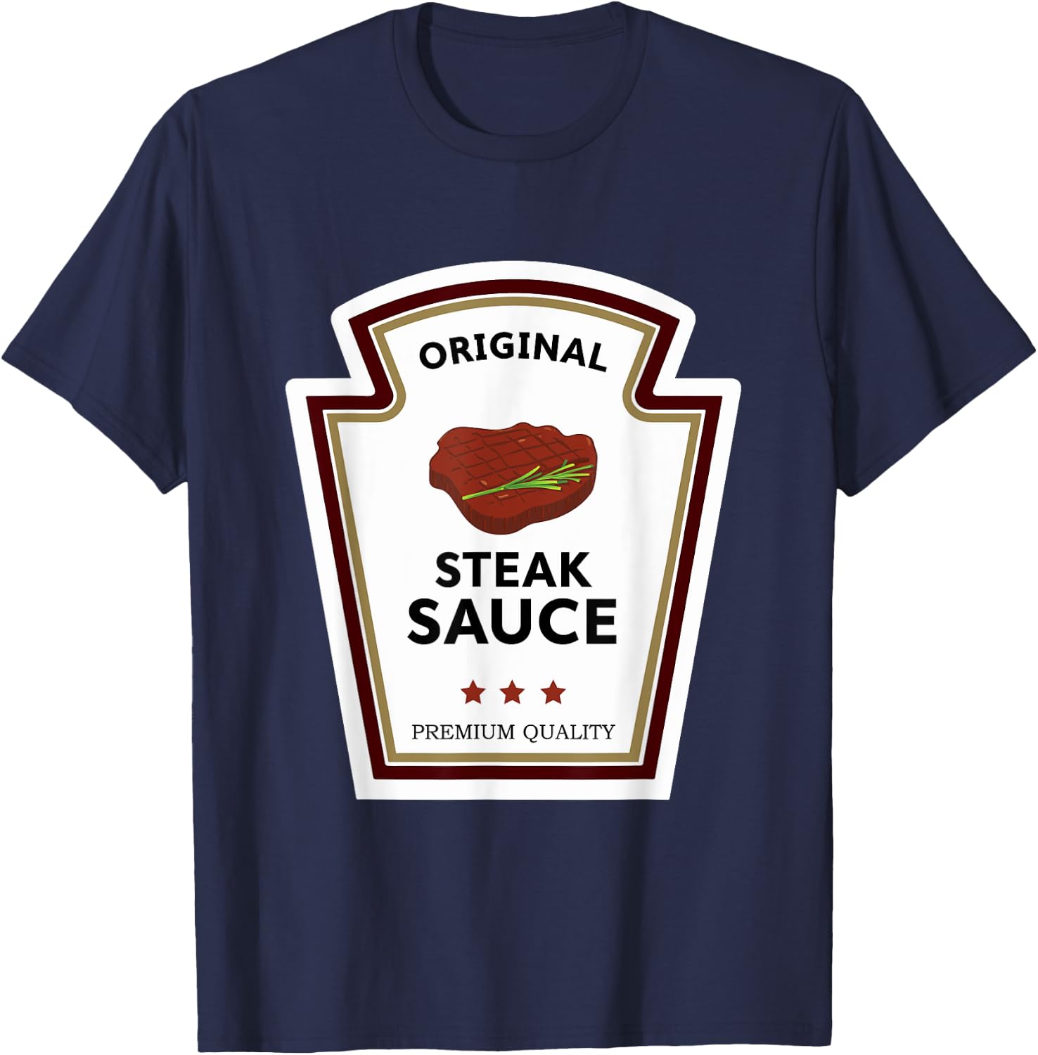 Original Steak Sauce Condiment Group Costume T-Shirt - T-Shirt | Navy