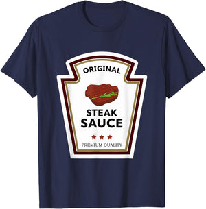 Original Steak Sauce Condiment Group Costume T-Shirt - T-Shirt | Navy