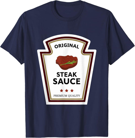Original Steak Sauce Condiment Group Costume T-Shirt - T-Shirt | Navy
