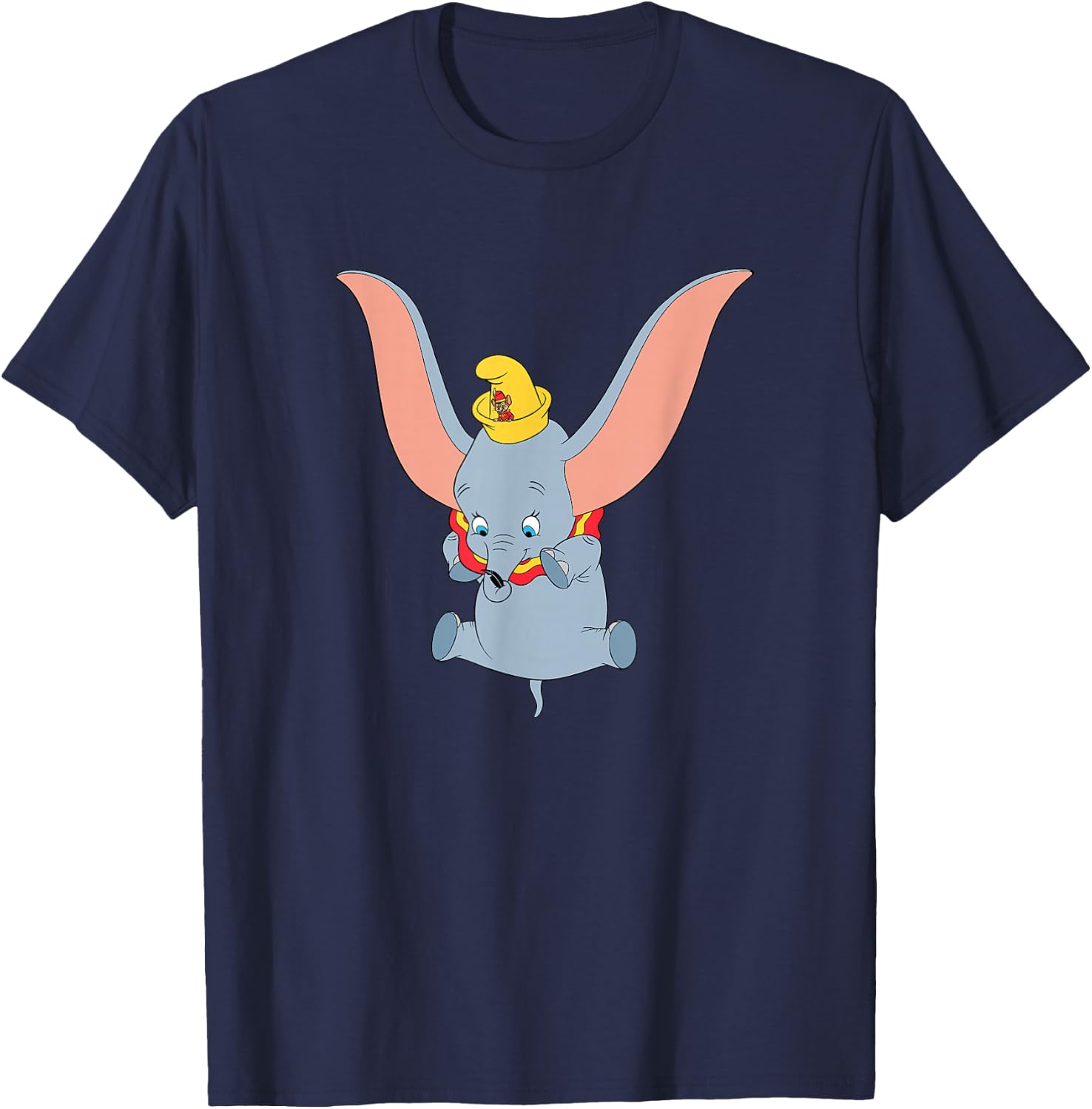 Disney Classic Dumbo and Timothy with Magic Feather T-Shirt - T-Shirt | Navy