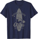 North Shore Oahu Hawaii Surf Board Surfing Surfer Hawaiian T-Shirt - T-Shirt | Navy