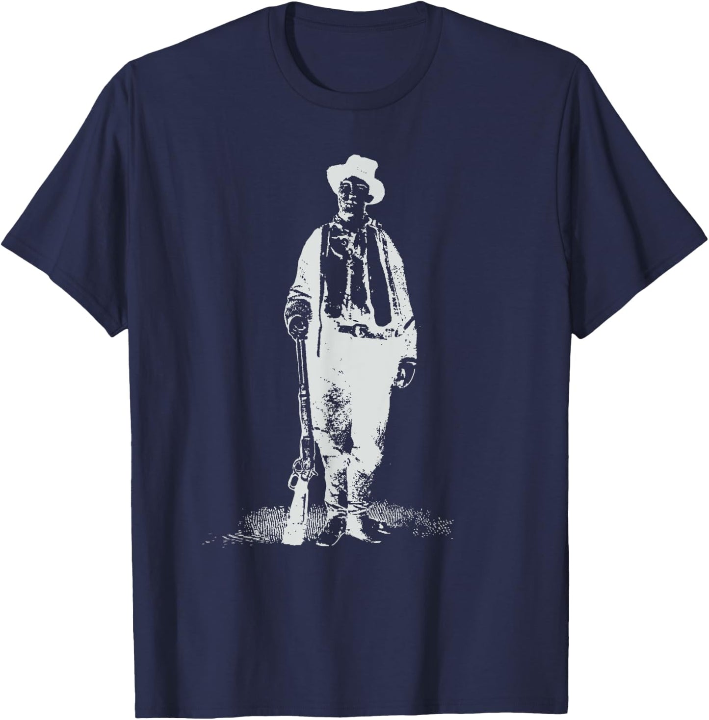 Billy the Kid Gunslinger Design Vintage Historical West T-Shirt - T-Shirt | Navy