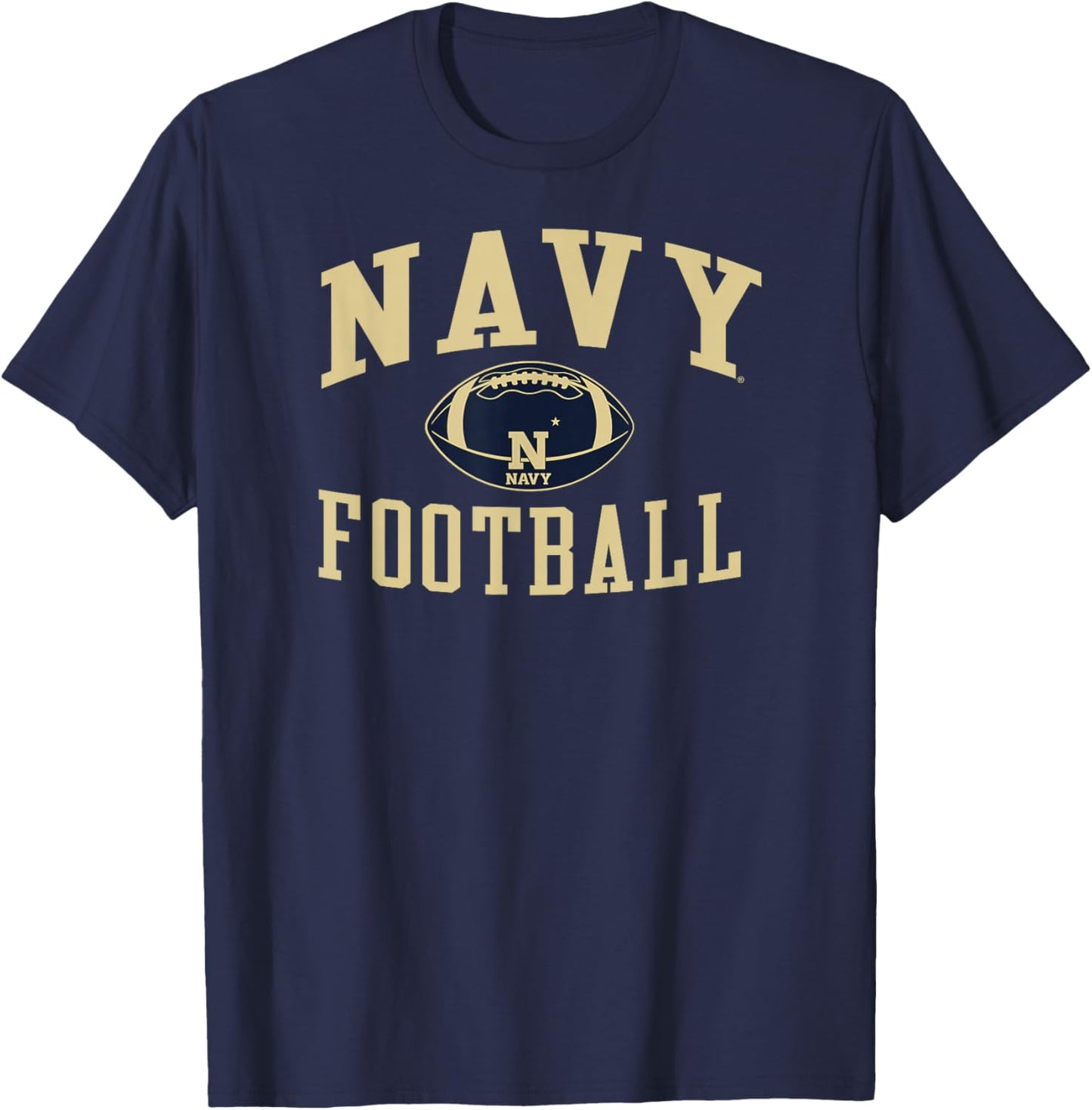 Navy Midshipmen Football Sack Dark Heather T-Shirt - T-Shirt | Navy