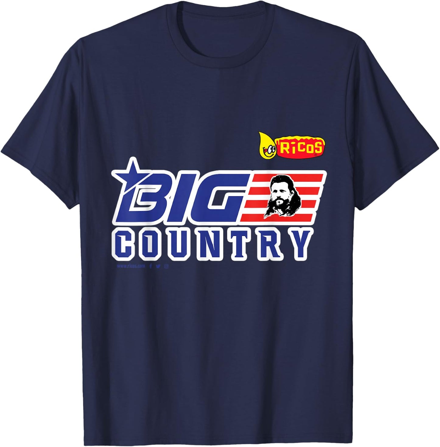 Roy "Big Country" Nelson Fan Gear T-Shirt - T-Shirt | Navy