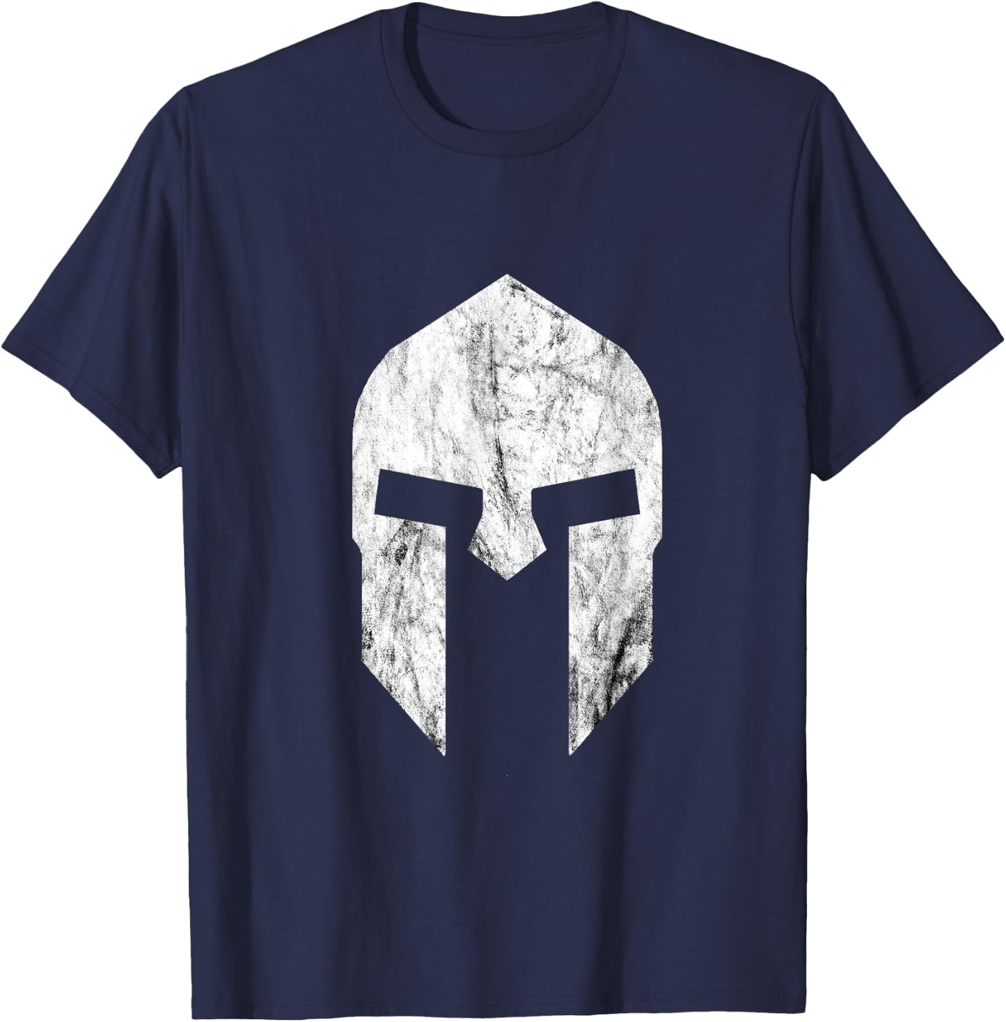 Warrior Spartan Helmet Sparta Soldiers Gladiator T-Shirt - T-Shirt | Navy