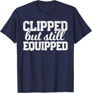 Funny Post Vasectomy Shirt Gift Joke Father's Day Husband T-Shirt - T-Shirt | Navy