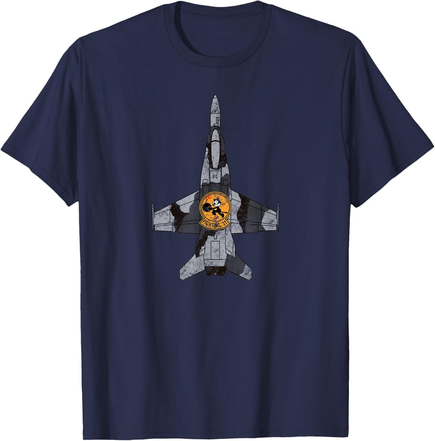 WW2 VFA-31 F-18 Tomcatters Squadron Patch T-Shirt - T-Shirt | Navy