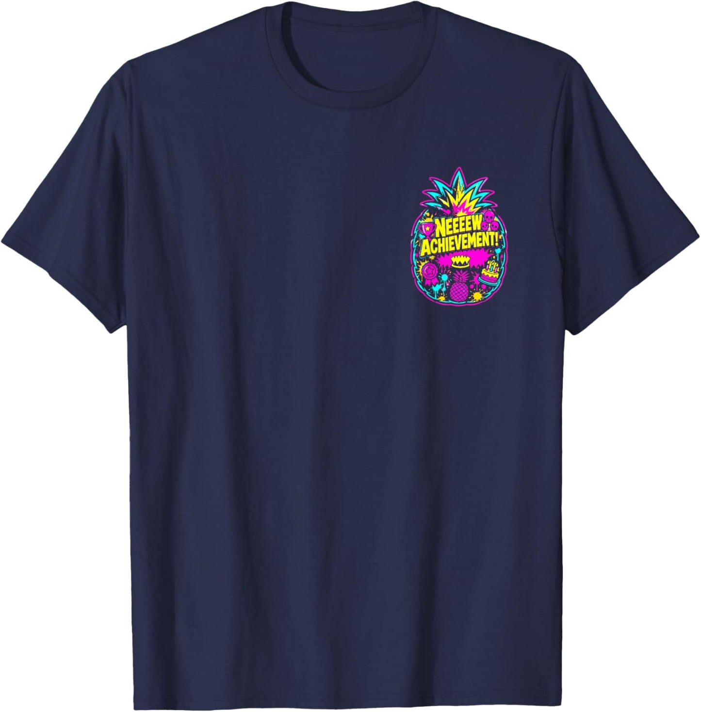 Happy Fathers Day Crawler New Achievement Gamer Dad 2 Sides T-Shirt - T-Shirt | Navy