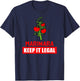 Marinara Make It Legal - Legalize It Funny T-Shirt - T-Shirt | Navy