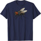 Fly Common House Fly Insect Costume Biology Raglan Baseball T-Shirt - T-Shirt | Navy