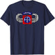 82nd Airborne Division Parachutist Wings Patch - Paratrooper T-Shirt - T-Shirt | Navy