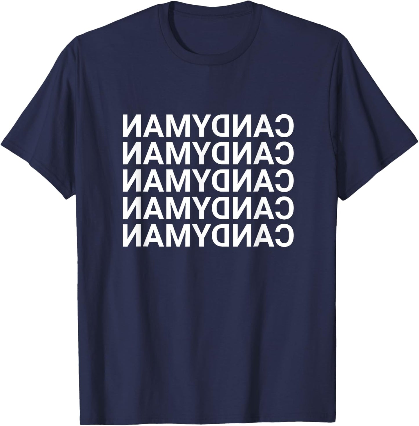 Candyman Backwards Mirror Shirt T-Shirt - T-Shirt | Navy