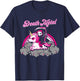 Unicorn Death Metal Rocker Go To Hell Shirt Pink T-Shirt - T-Shirt | Navy