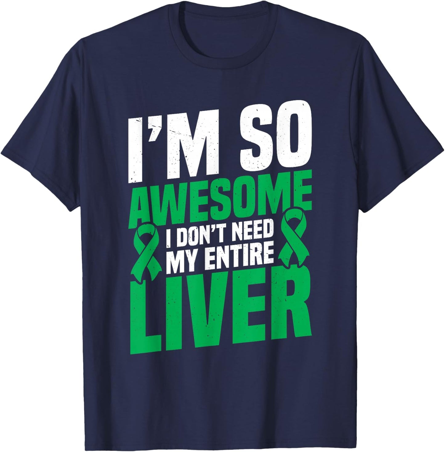 Liver Donor Transplant Recovery Organ Donor Liver Donation T-Shirt - T-Shirt | Navy