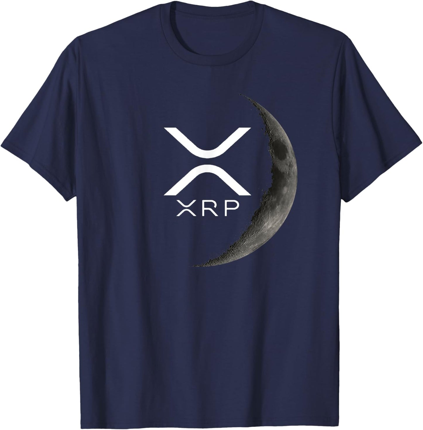 Ripple XRP Moon T-Shirt - T-Shirt | Navy