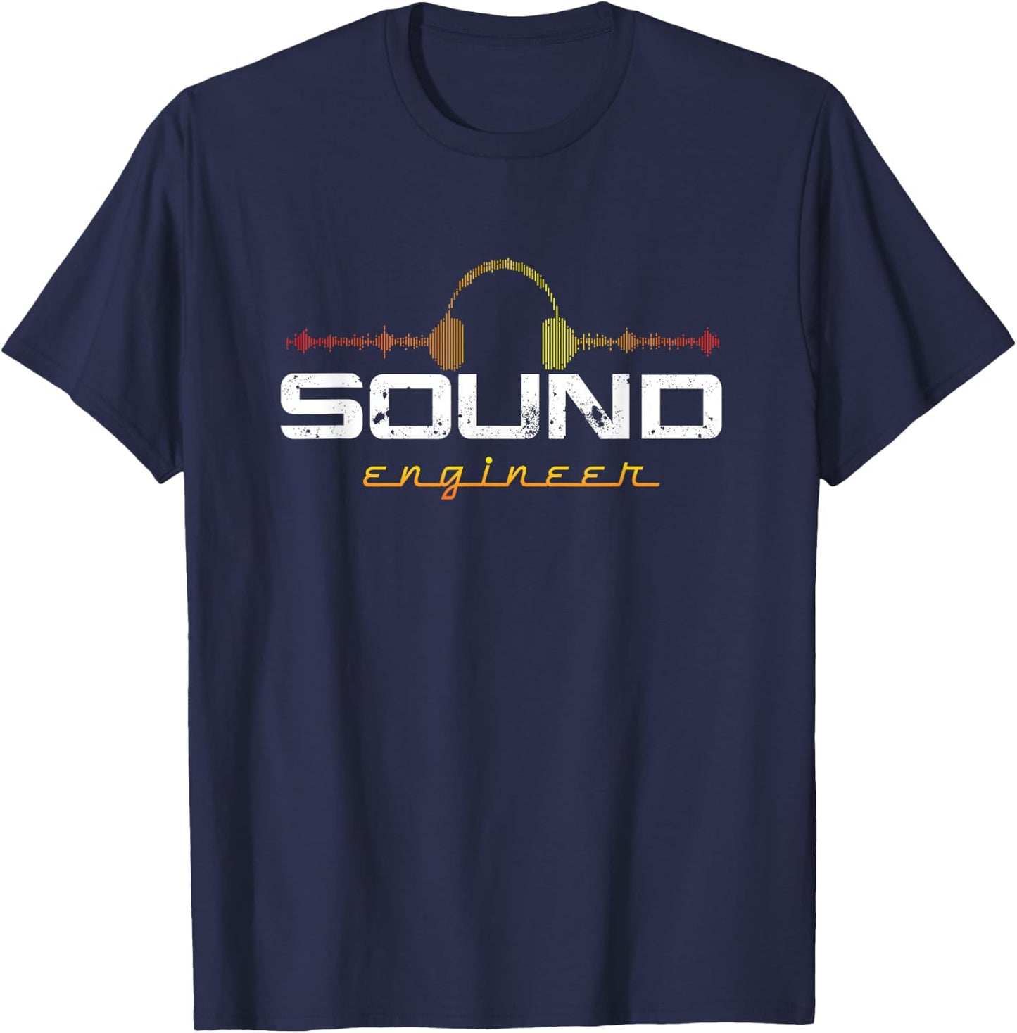 DJ Music Producer Sound Engineer Audio Gift T-Shirt - T-Shirt | Navy