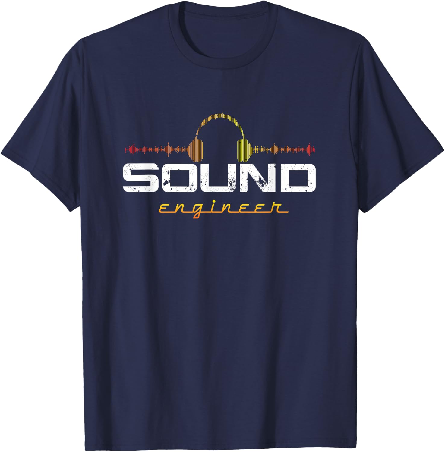 DJ Music Producer Sound Engineer Audio Gift T-Shirt - T-Shirt | Navy