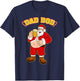 Santa Belly DAD BOD Funny Christmas Beer Belly T-Shirt - T-Shirt | Navy