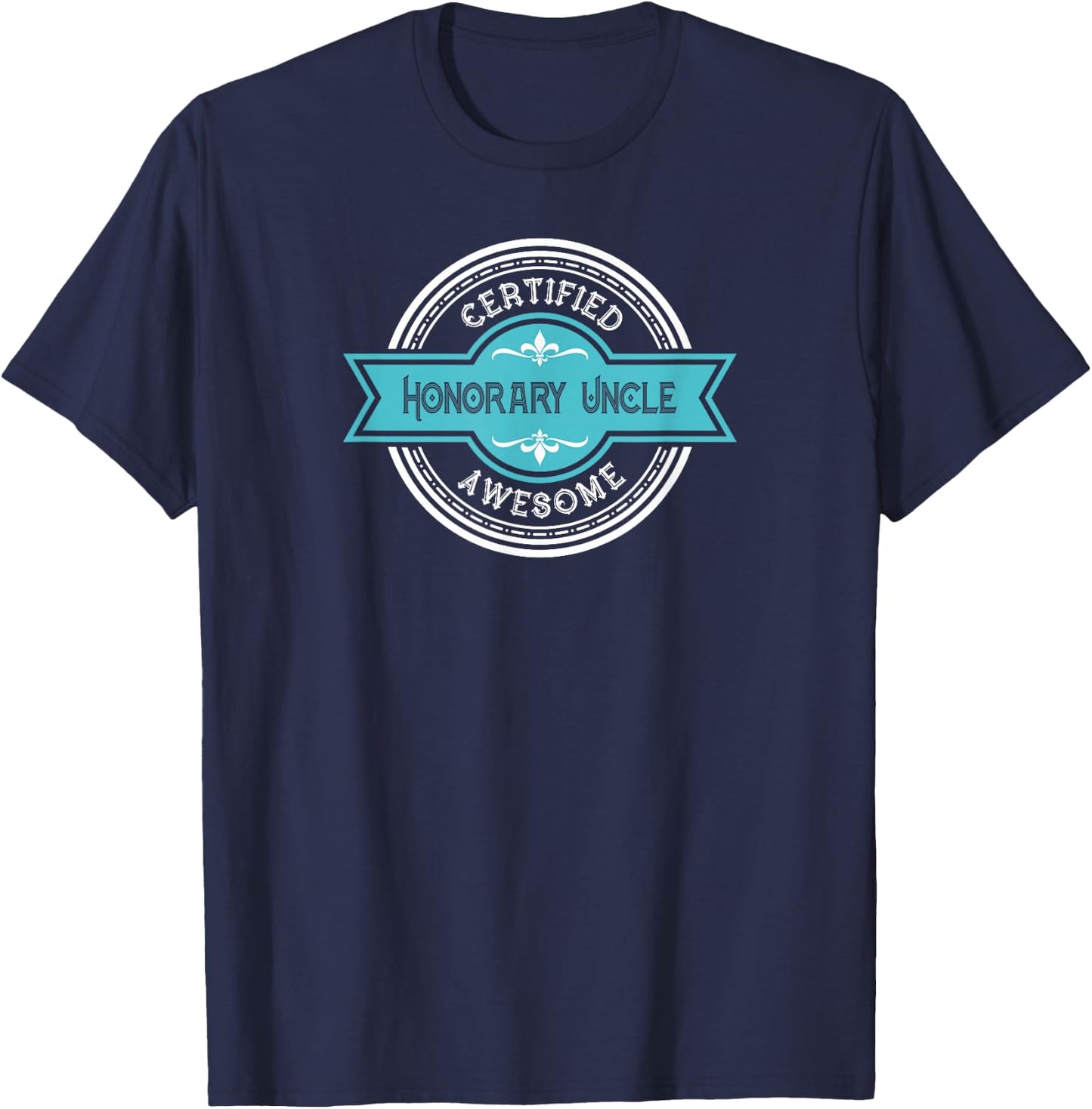 Honorary Uncle - Best Friend Uncle Graphic T-Shirt - T-Shirt | Navy