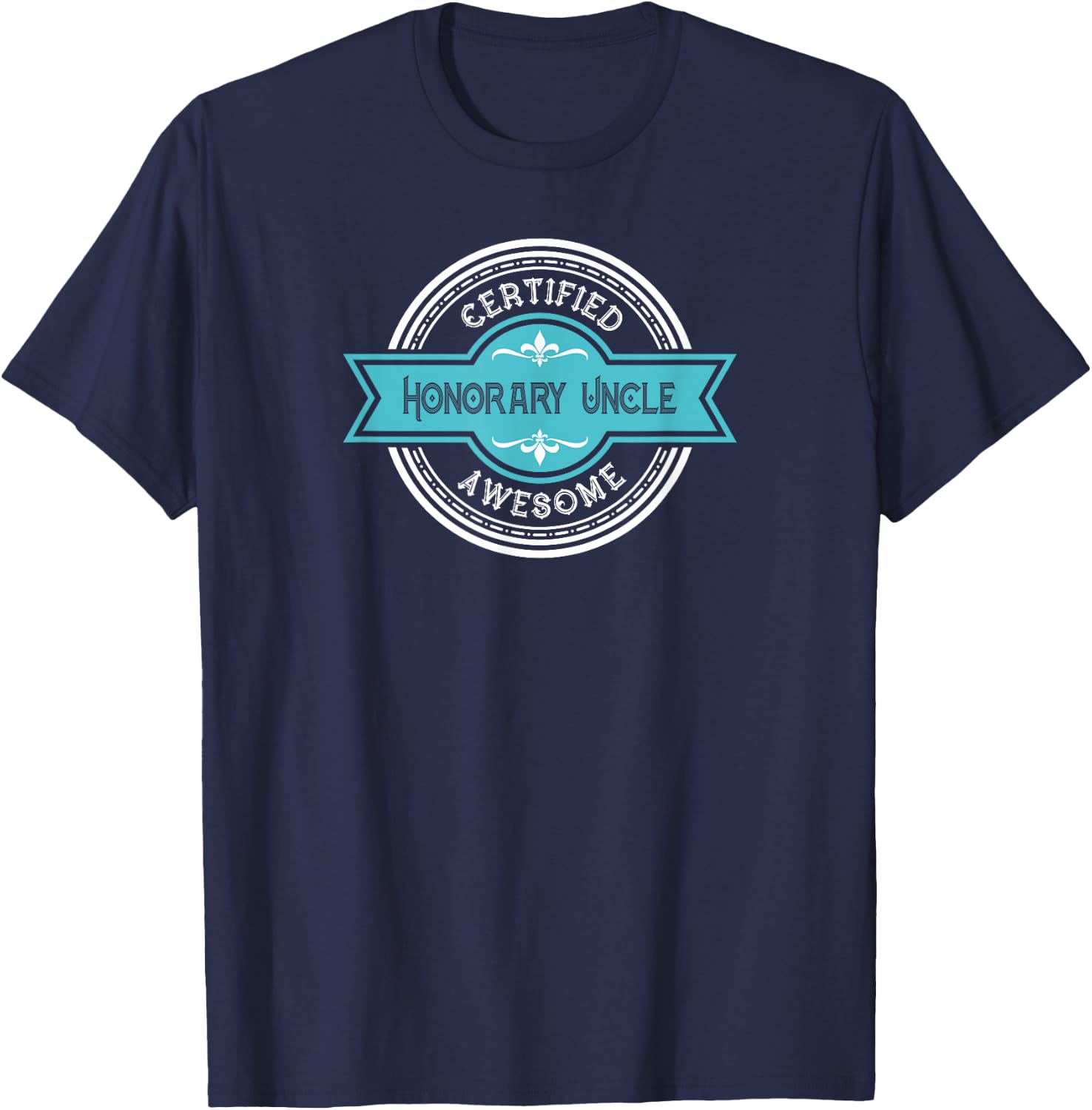 Honorary Uncle - Best Friend Uncle Graphic T-Shirt - T-Shirt | Navy